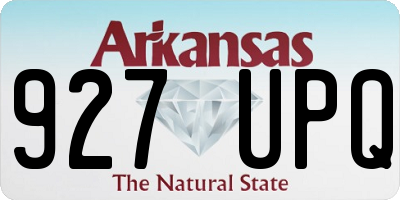 AR license plate 927UPQ