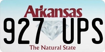 AR license plate 927UPS