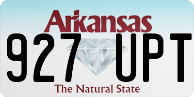 AR license plate 927UPT