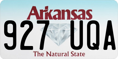 AR license plate 927UQA