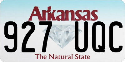 AR license plate 927UQC