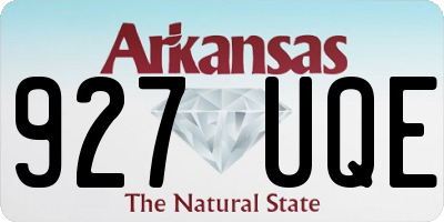 AR license plate 927UQE