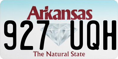 AR license plate 927UQH