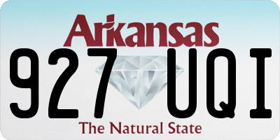 AR license plate 927UQI