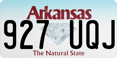 AR license plate 927UQJ