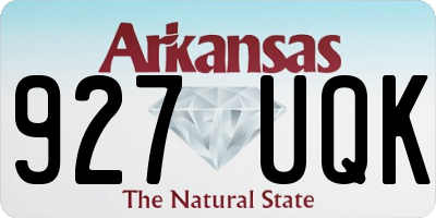 AR license plate 927UQK