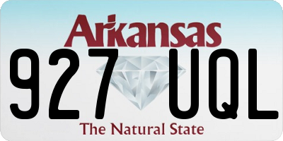 AR license plate 927UQL