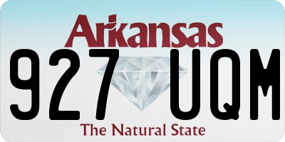 AR license plate 927UQM
