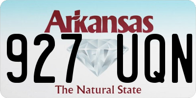 AR license plate 927UQN