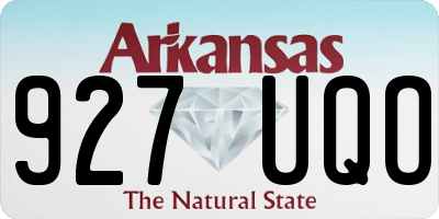 AR license plate 927UQO