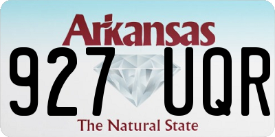 AR license plate 927UQR