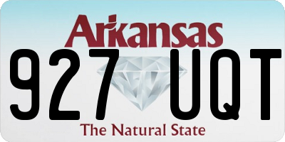 AR license plate 927UQT