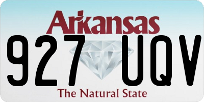 AR license plate 927UQV