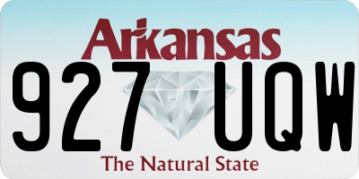 AR license plate 927UQW