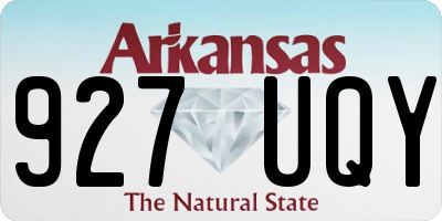 AR license plate 927UQY