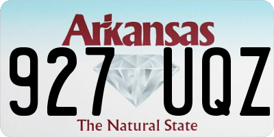 AR license plate 927UQZ
