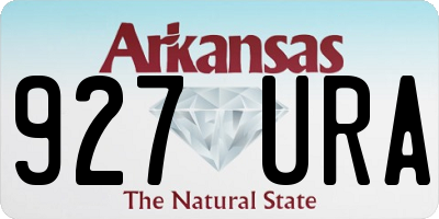 AR license plate 927URA