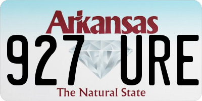 AR license plate 927URE