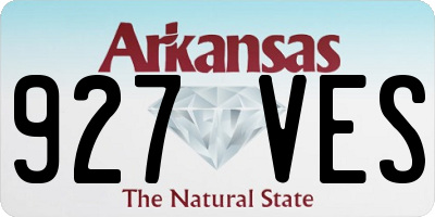 AR license plate 927VES