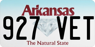AR license plate 927VET