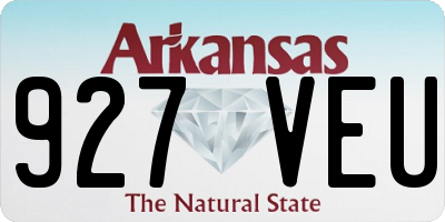 AR license plate 927VEU
