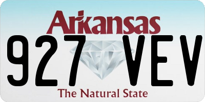 AR license plate 927VEV