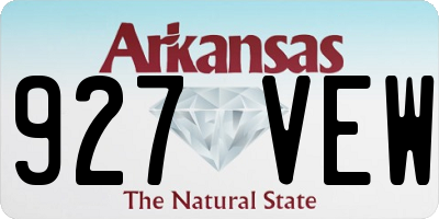 AR license plate 927VEW