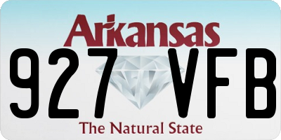 AR license plate 927VFB