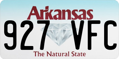 AR license plate 927VFC
