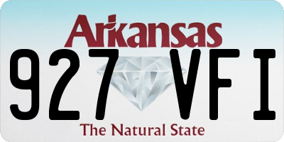 AR license plate 927VFI