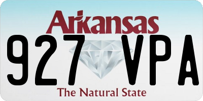 AR license plate 927VPA