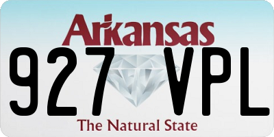 AR license plate 927VPL