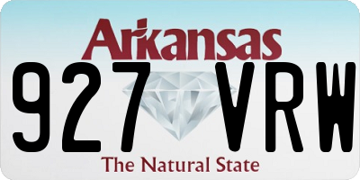 AR license plate 927VRW