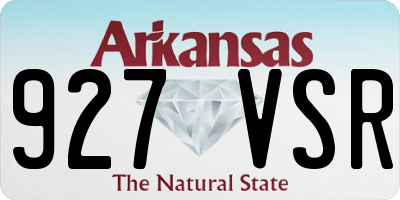 AR license plate 927VSR