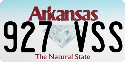 AR license plate 927VSS