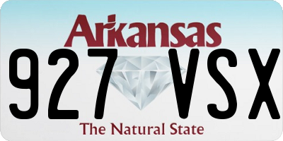 AR license plate 927VSX