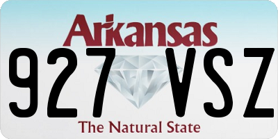 AR license plate 927VSZ