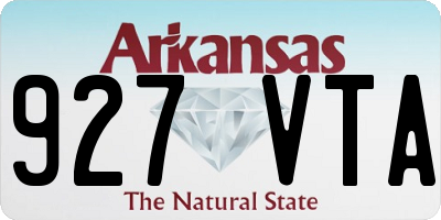 AR license plate 927VTA