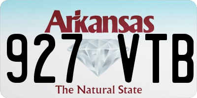 AR license plate 927VTB