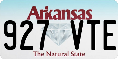 AR license plate 927VTE
