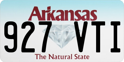 AR license plate 927VTI