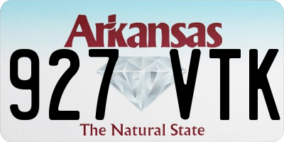 AR license plate 927VTK