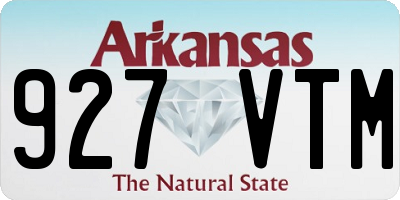AR license plate 927VTM