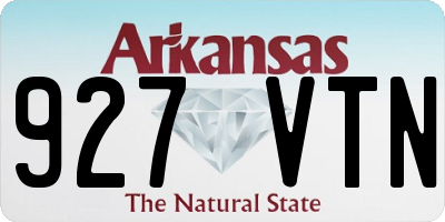 AR license plate 927VTN
