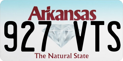 AR license plate 927VTS