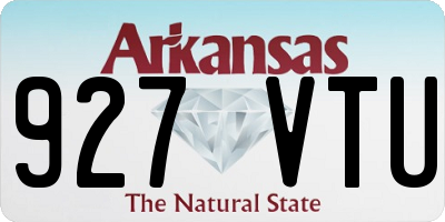 AR license plate 927VTU