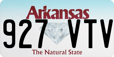AR license plate 927VTV