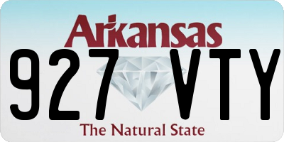 AR license plate 927VTY