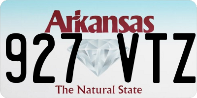 AR license plate 927VTZ