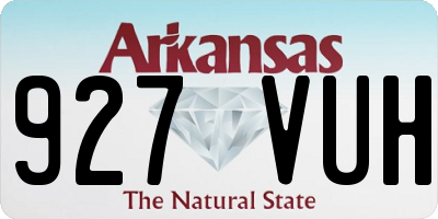 AR license plate 927VUH